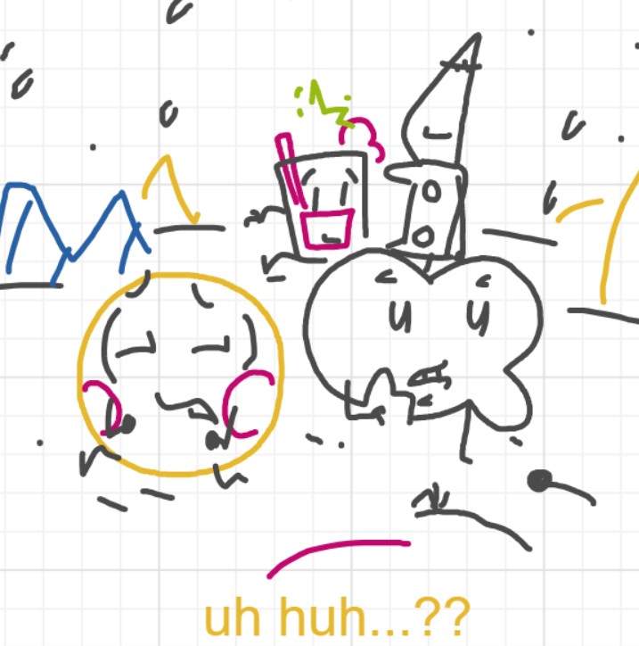 A panel from I've Been Everywhere, Man, episode nine of the Board Boards object show by Furretwalk/WalkingFurret.